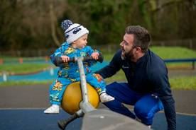 A person and a baby on a scooter

AI-generated content may be incorrect.